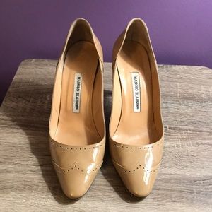 Manolo Blahnik beige heels size 39